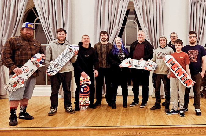 PENTA Electrical Safety Products Supports Corsham Skatepark Project with Unique Skateboard Designs